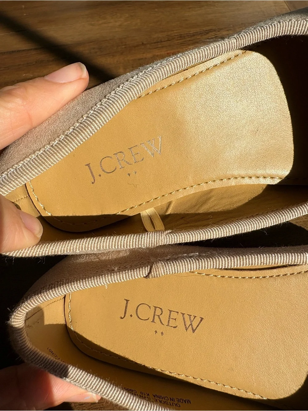 Crewcuts by J Crew Glitter Cap-Toe Ballet Flats- never worn